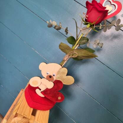 Rosa San Valentin EN BASE DE OSITOS