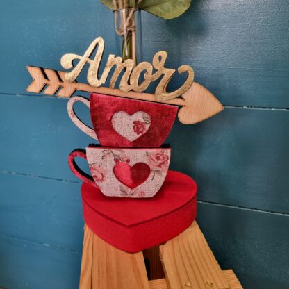 Rosa San Valentin Tazas de AMOR