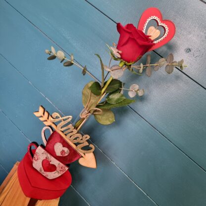 Rosa San Valentin Tazas de AMOR