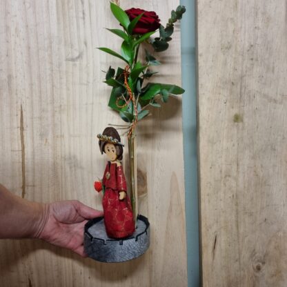 Torre amb princesa, Sant Jordi 2023, Vila-seca, Floristeria Vila-seca, La Pineda, Salou, Cambrils, Tarragona, Reus, Riudoms, Rosas, Rosas Sant Jordi, Roses, Roses Sant Jordi, Catalunya
