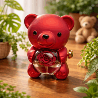 Osset encantador amb la Rosa eterna i una joia