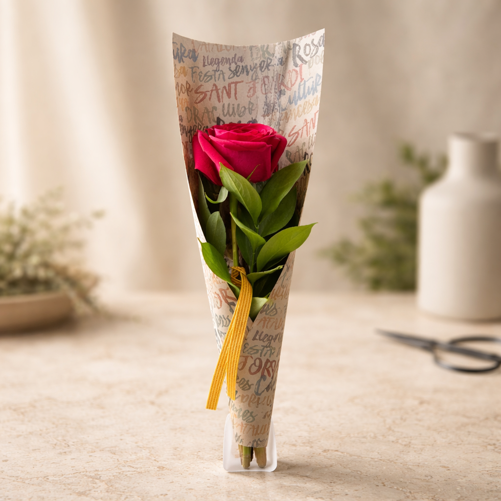 Rosa Sant Jordi Floristeria Artesaniaflorae Vila-seca, tarragona